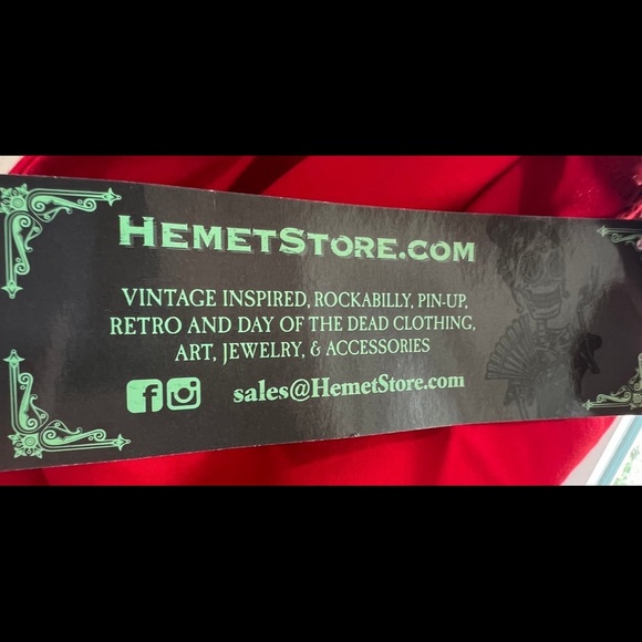 Hemet red pinup swing dress nwt sz XL - Picture 7 of 7